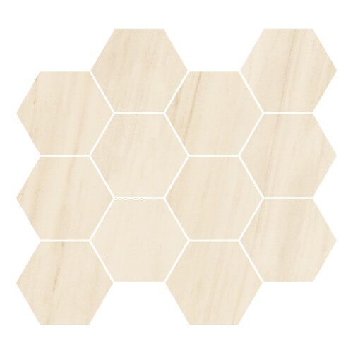 Caesar Anima Select Composizione Esagono Bianco Alpino luc.28,5x33 см Настенная плитка
