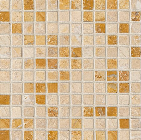 Colori Viva Travertino CV20049 Mos.Nat./Polished Golden Travertin 30,5x30,5 см Мозаика