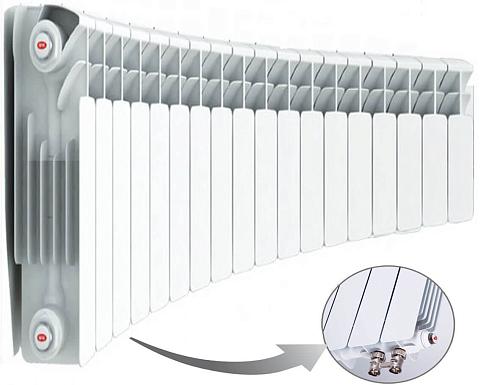 Rifar Base Ventil Flex 500- 12 секции Биметаллический радиусный радиатор