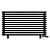 Arbiola Gorizont Ritmo VZ 1200-40-12 секций чёрный горизонтальный  радиатор c нижним подключением (на ножках)