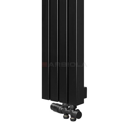 Arbiola Mono V 1250-60-14 секции черный вертикальный радиатор c нижним подключением