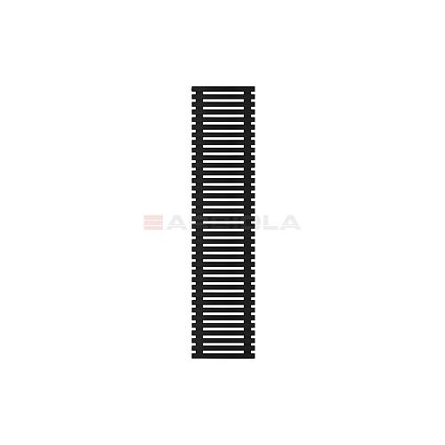 Arbiola Gorizont Ritmo H 600-40-36 секций чёрный горизонтальный  радиатор c боковым подключением