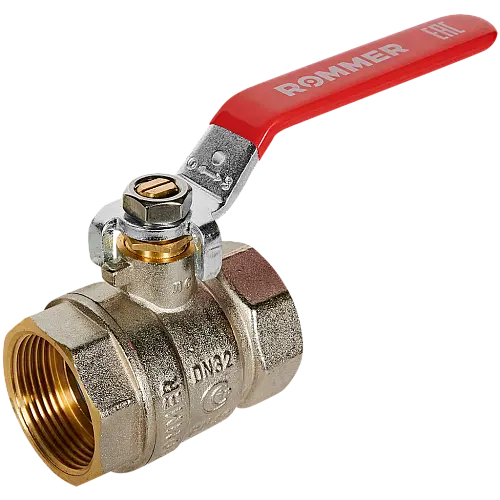 ROMMER Кран шаровой, ВР/ВР, ручка рычаг 1 1/4"
