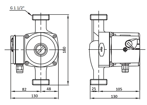 BASIC 25-6S N 180 1x230V Циркуляционный насос