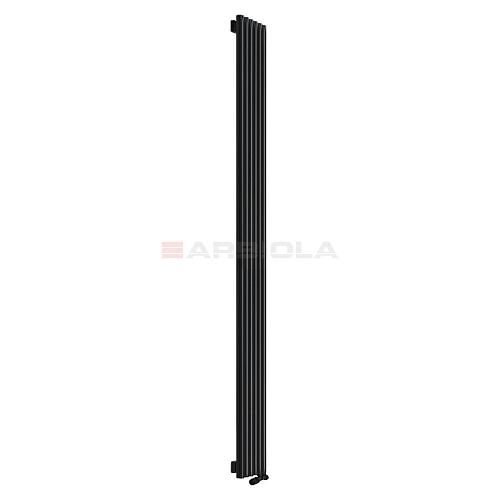 Arbiola Iris 42 V 2500-42-12 секции черный вертикальный радиатор c нижним подключением