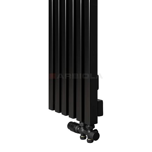 Arbiola Ritmo V 1200-40-06 секции черный вертикальный радиатор c нижним подключением