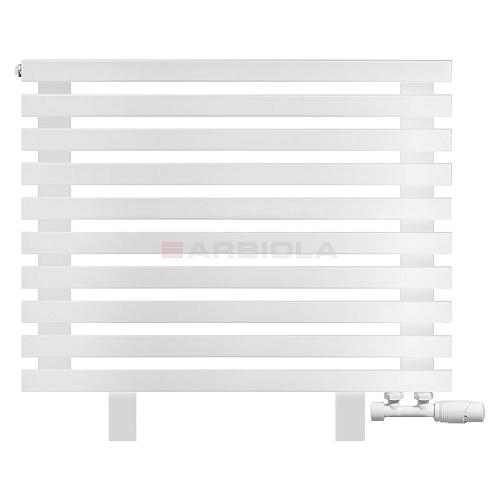 Arbiola Gorizont Ritmo VZ 750-40-10 секций белый горизонтальный  радиатор c нижним подключением (на ножках)