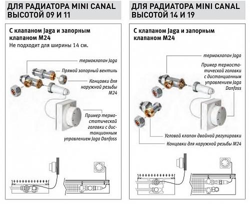 JAGARUS Mini Canal DMN/JR 180-90-700 внутрипольный конвектор с естественной конвекцией (рулонная из дерева)