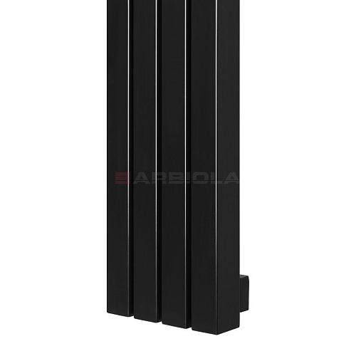 Arbiola Mono H 600-60-37 секции черный вертикальный радиатор c боковым подключением