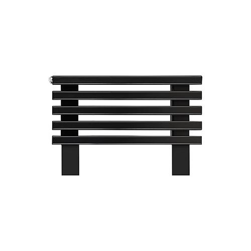 Arbiola Gorizont Compact HZ 600-63-05 секции черный горизонтальный радиатор c боковым подключением с ножками