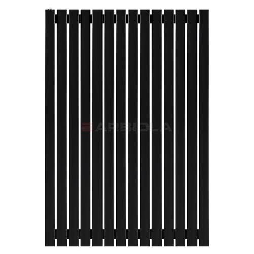Arbiola Mono H 1200-60-14 секции черный вертикальный радиатор c боковым подключением