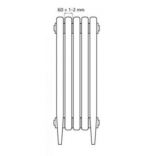 Radimax Loft 600/07 13 секции чугунный радиатор