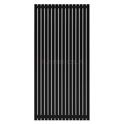 Arbiola Mono H 2200-60-16 секции черный вертикальный радиатор c боковым подключением