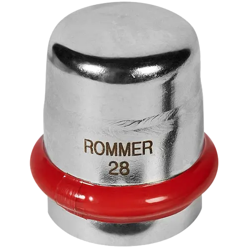 ROMMER Заглушка 28 из нержавеющей стали прессовой, арт. RSS-0025-000028