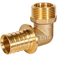 ROMMER Уголок-переходник с наружной резьбой 32xG1 для трубы из сшитого полиэтилена осевой