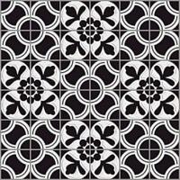 Tagina Deco Dantan Mosaico Schema H Noir-Blanc 30×30 см Напольная плитка