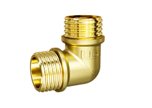 LD Pride Угол 90 гр DN15 (1/2") НР/НР латунь