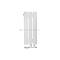 Arbiola Liner V 500-36-03 секции белый  вертикальный радиатор c нижним подключением