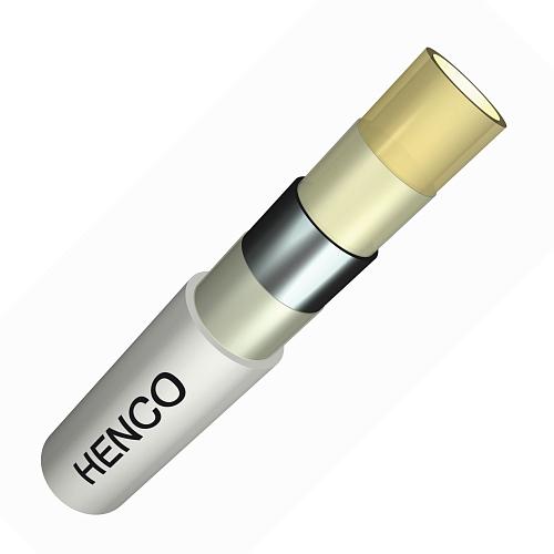 Henco RIXc 16х2 мм (1 м) в красной гофре труба металлопластиковая