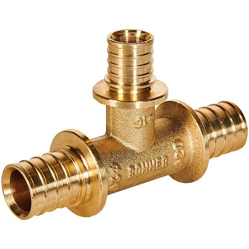 ROMMER Тройник переходной 20x16x20 для труб из сшитого полиэтилена осевой