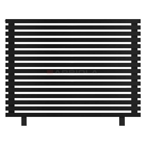 Arbiola Gorizont Ritmo HZ 1250-40-16 секций чёрный горизонтальный  радиатор c боковым подключением (на ножках)