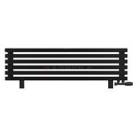 Arbiola Gorizont Ritmo VZ 1250-40-06 секций чёрный горизонтальный  радиатор c нижним подключением (на ножках)