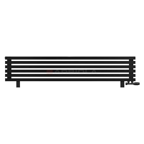 Arbiola Gorizont Ritmo VZ 1500-40-06 секций чёрный горизонтальный  радиатор c нижним подключением (на ножках)