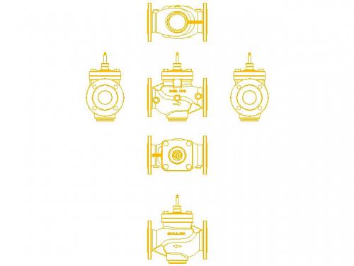 Danfoss VFM 2 DN25 (065B3058) Клапан регулирующий фланцевый Kvs-10 м3/ч 