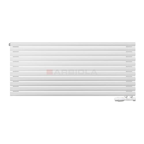 Arbiola Gorizont Iris V 1250-42-11 секции белый горизонтальный радиатор c нижним подключением