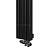 Arbiola Mono V 1250-60-16 секции черный вертикальный радиатор c нижним подключением