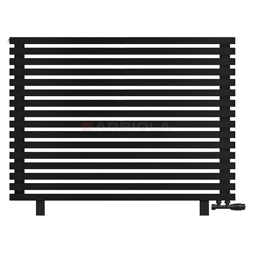 Arbiola Gorizont Ritmo VZ 1200-40-16 секций чёрный горизонтальный  радиатор c нижним подключением (на ножках)