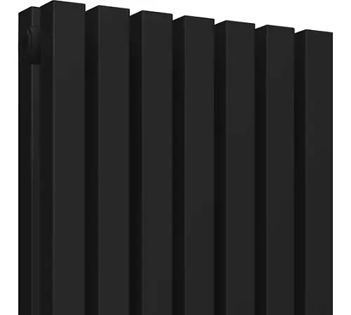 КЗТО QUADRUM 30 V 2- 1750-12 R RAL1T103S9005 Радиатор (черный матовый муар) с нижним подключением