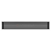 Arbiola Gorizont Ritmo H 2200-40-06 секций чёрный горизонтальный  радиатор c боковым подключением
