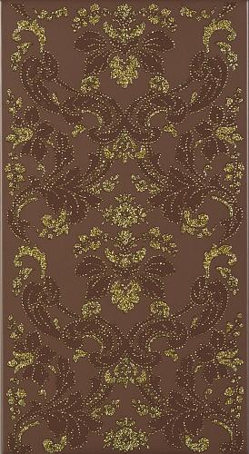 Iris Ducale Damasco Oro Moka 25x46 см Декор