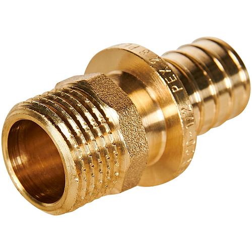 ROMMER Переходник с наружной резьбой 20xG1/2 для трубы из сшитого полиэтилена осевой