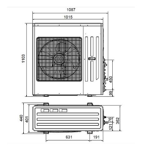 Наружный блок Tosot Free Match T42H-FMA/O2 Inverter