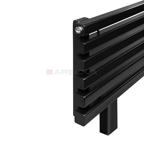 Arbiola Gorizont Ritmo HZ 700-40-05 секций чёрный горизонтальный  радиатор c боковым подключением (на ножках)
