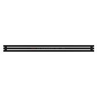 Arbiola Gorizont Ritmo H 2200-40-03 секции чёрный горизонтальный  радиатор c боковым подключением