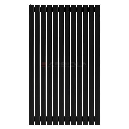 Arbiola Mono H 1250-60-12 секции черный вертикальный радиатор c боковым подключением
