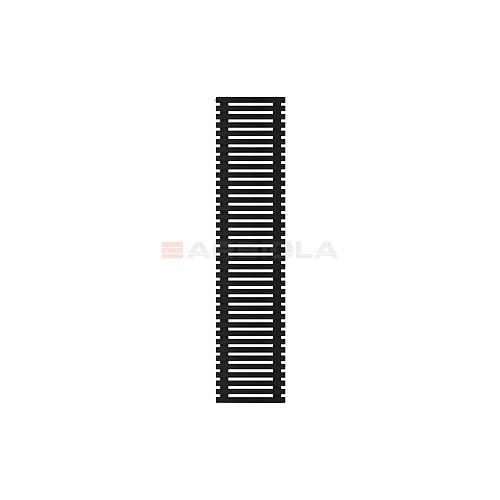 Arbiola Gorizont Ritmo H 600-40-37 секций чёрный горизонтальный  радиатор c боковым подключением