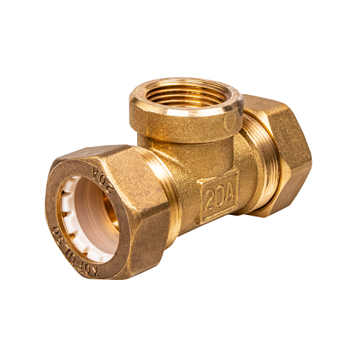 Kofulso Тройник с уменьшением 20x1/2"x20мм "труба-труба-ВР"