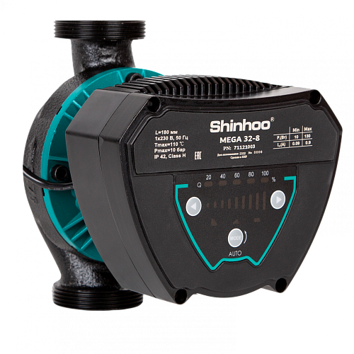 SHINHOO MEGA 25-12 1x230V Циркуляционный энергоэффективный насос