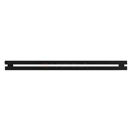 Arbiola Gorizont Ritmo H 1200-40-02 секции чёрный горизонтальный  радиатор c боковым подключением