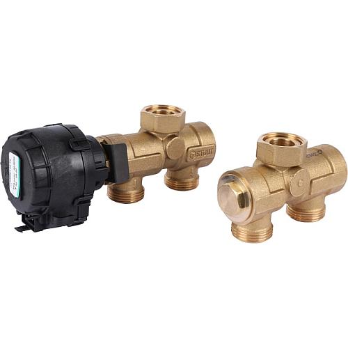 STOUT Комплект трехходового клапана для котла + бойлера 3/4 Kvs 4,4 м3/ч SFB-0001-000001