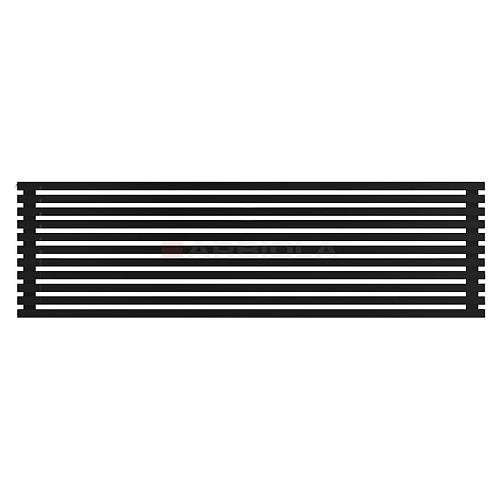 Arbiola Gorizont Ritmo H 2200-40-11 секций чёрный горизонтальный  радиатор c боковым подключением
