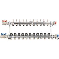 РЕХАУ К-т коллекторов HKV-D из нерж. стали на 11 контура с шар. кранами