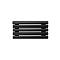 Arbiola Gorizont Iris H 600-42-05 секции черный горизонтальный радиатор c боковым подключением