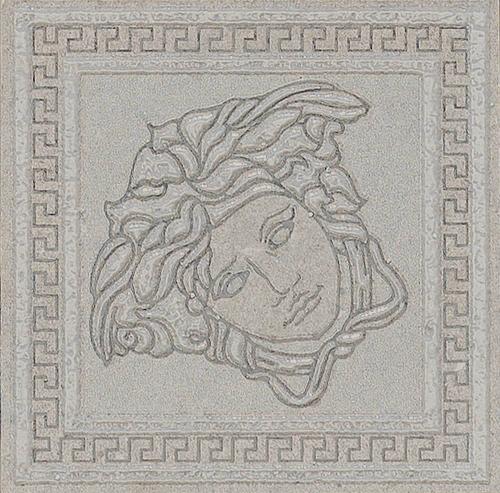 Versace Greek Tozzetto Grigio Scuro 12,5x12,5 см Декор