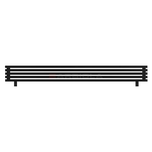 Arbiola Gorizont Ritmo HZ 2500-40-05 секций чёрный горизонтальный  радиатор c боковым подключением (на ножках)