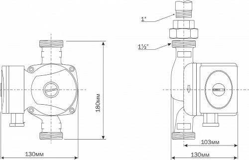 Aquario AC PRIME-B1-256-180 циркуляционный насос